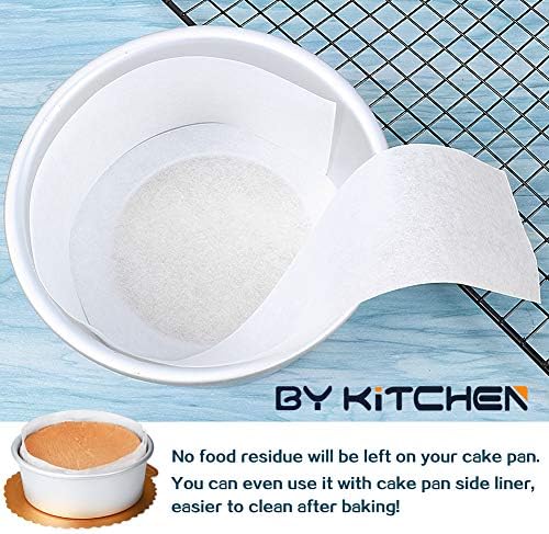 8 Inch Round Parchment Papers, Set of 200, 4.5/5.5/7/9/10/12inch Parchment Circles Available, Baking Parchment Circles for Springform Cake Tin, Round Cake Tin, Tortilla Press and More