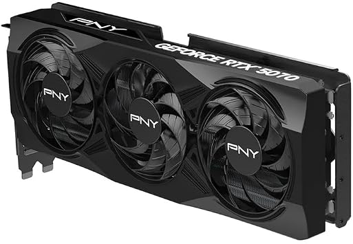 PNY NVIDIA GeForce RTXTM 5070 OC Triple Fan, Graphics Card 12GB GDDR7, SFF-Ready, 2.4-Slot