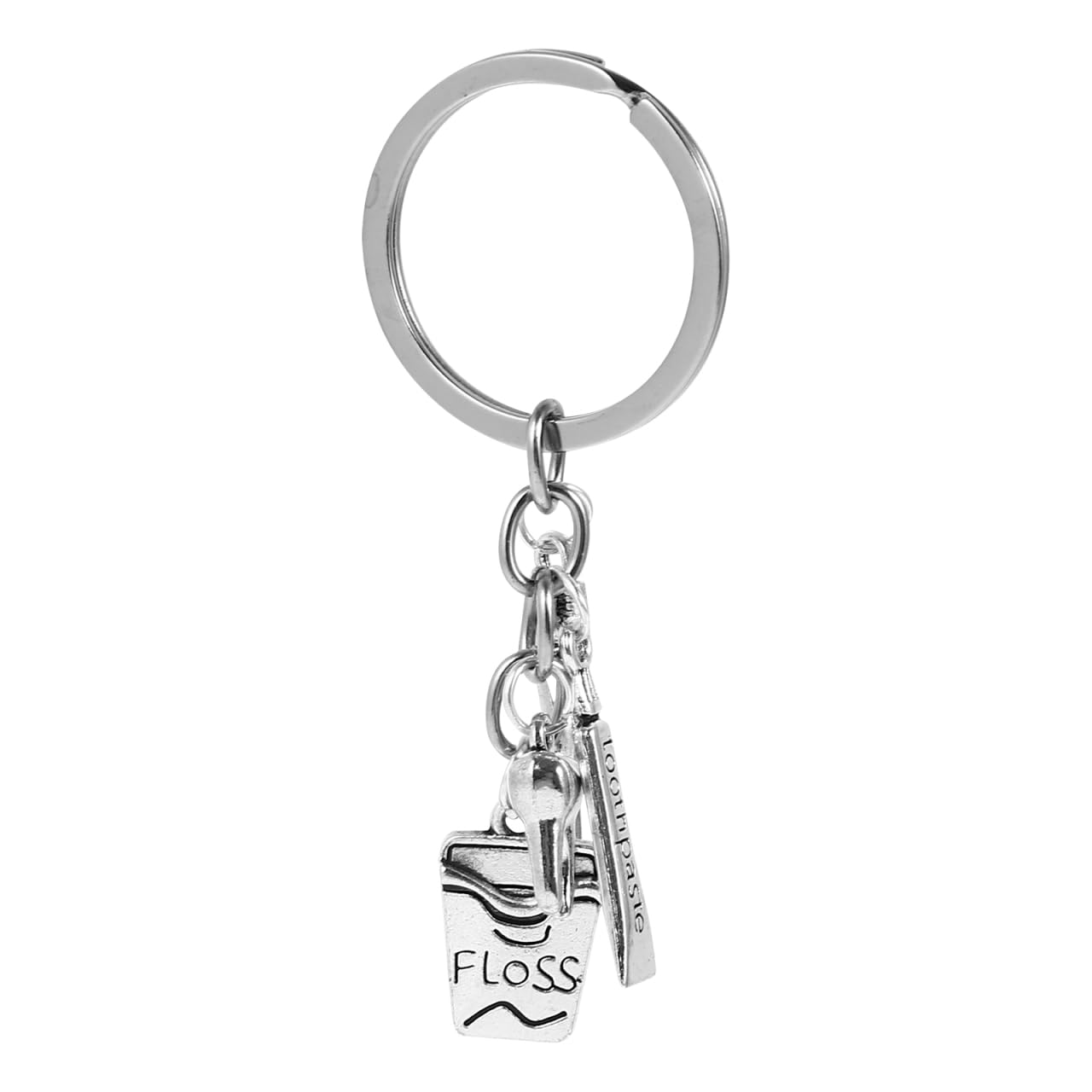 Amosfun Creative Dentist Keychain Toothbrush Toothpaste Pendant Key Ring Unique Doctor Gift for Hygienists and Graduates