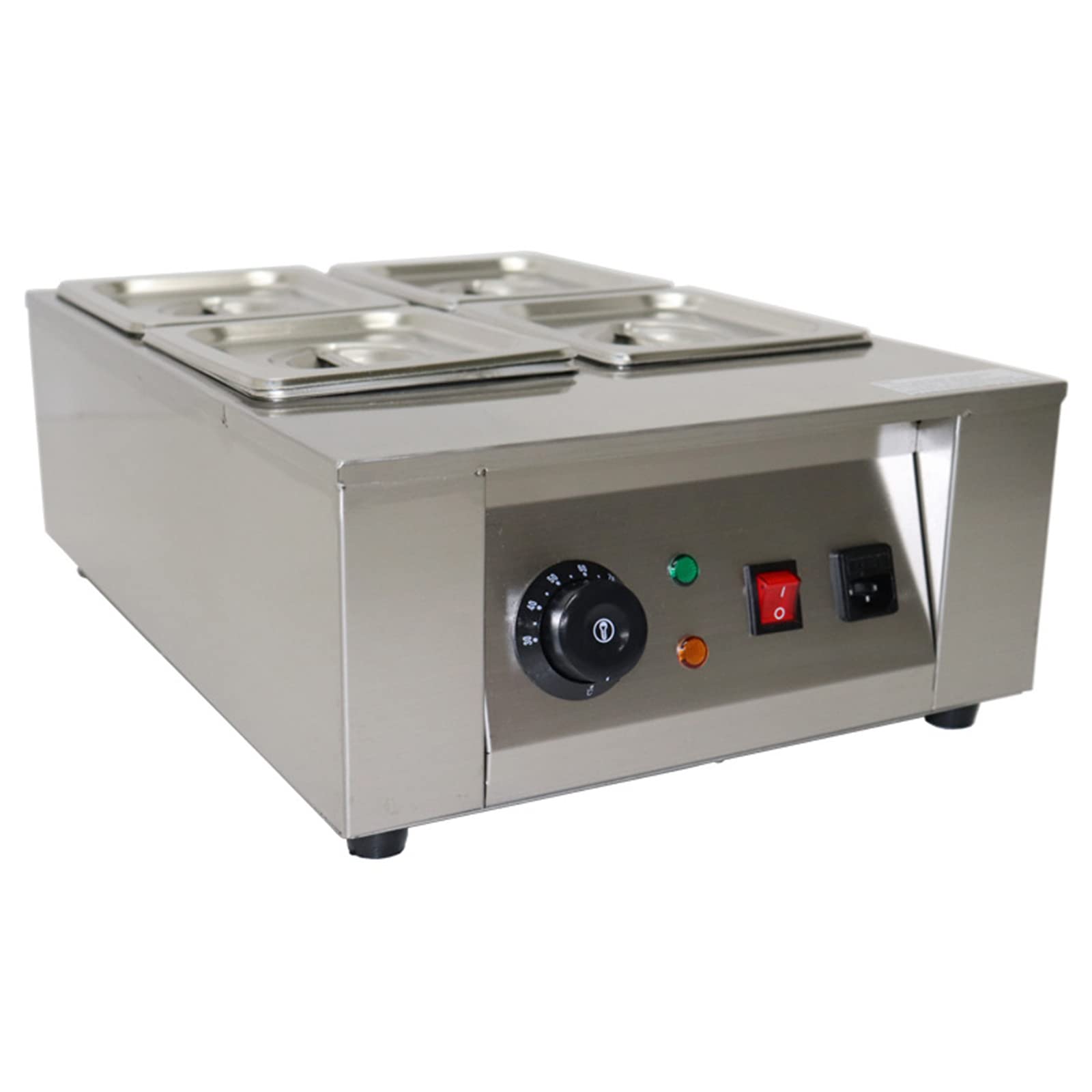 AYCDL Chocolate Tempering Machine, Chocolate Melting Machine with Temperature Control, Electric Commercial Food Warmer, for Chocolate/Milk/Cream/Soup, 4 Tanks