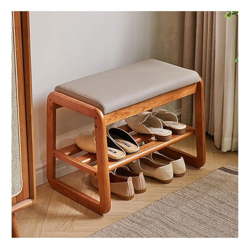 Rangement chaussures banquette d'entrée moderne milieu du siècle rembourrée