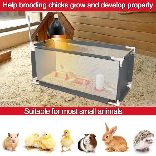 Chicken Brooder Box 10.6 cu ft (47.2" x 19.7" x 19.7") – Stainless Steel Frame & Waterproof Oxford Fabric, Portable Indoor Brooder for Up to 15 Baby Chicks, Ducklings, Quail, Easy Assembly by Kculehtlla - Image 9