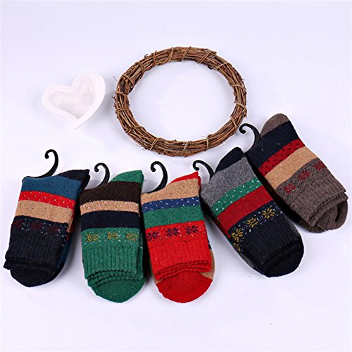 Image of Womens Wool Knit Winter Socks