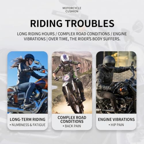 Cojín de Asiento Moto Transpirable con Correas Antideslizantes BMW R Nine T 7