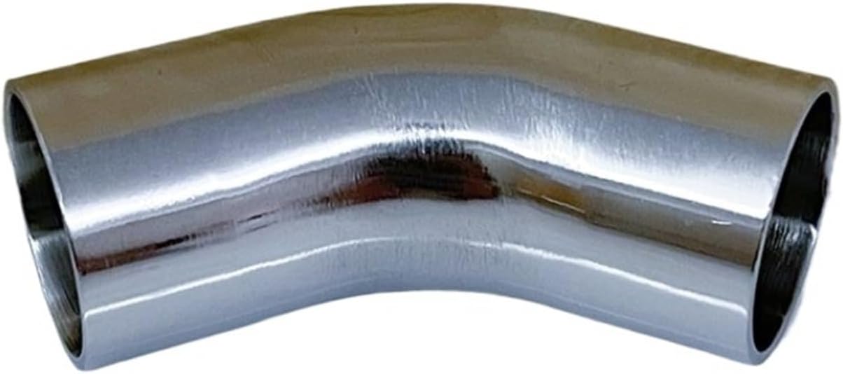 GeRRiT Automobile Exhaust19/25/38/51/63/76Mm Pipe Outer Diameter Butt Welding 45 Degree Elbow 304 Stainless Steel Sanitary Pipe Fitting (Size : 76mm x 2mm)