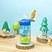 Zak Designs Bluey Kids Water Bottle Durable Plastic Spout Cover and Built-in Carrying Loop, Leak-Proof Water Design for Travel, (16oz, 2pc Set), 2pk