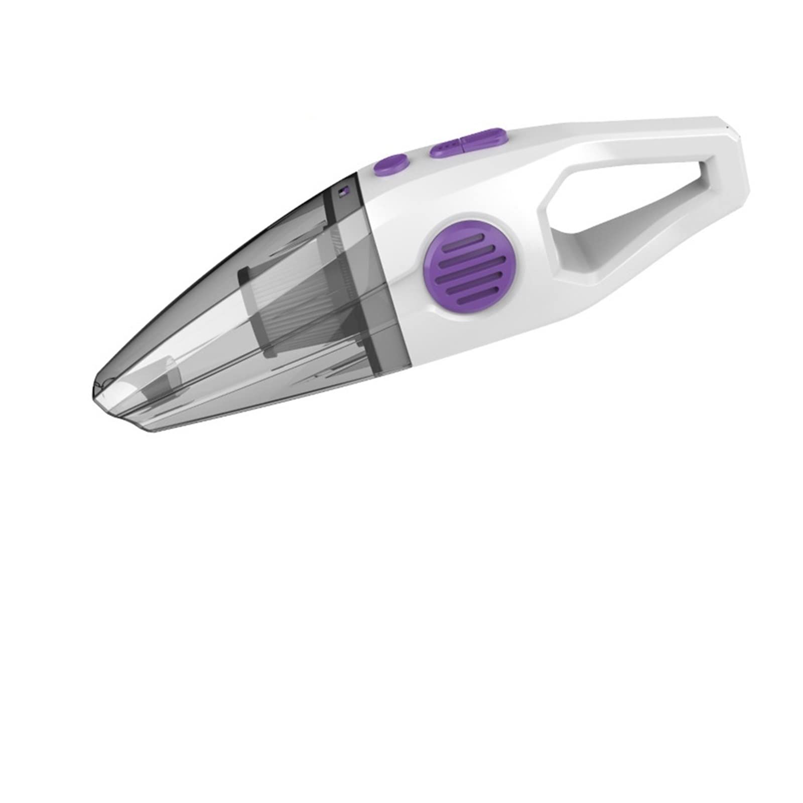Aspirateur de voiture portable sans fil humide et sec compact blanc basique avec recharge USB