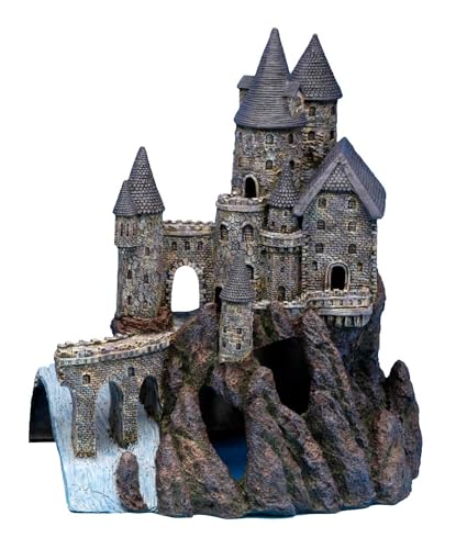 Penn-Plax Castle Aquarium-Dekoration, handbemalt mit realistischen Details, über 36,7 cm hoch, Teil B, 12.8 x 14.8 Inch