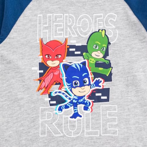 Ropa cómoda de los PJ Masks para niños pequeños, conjunto de dos piezas suave 4