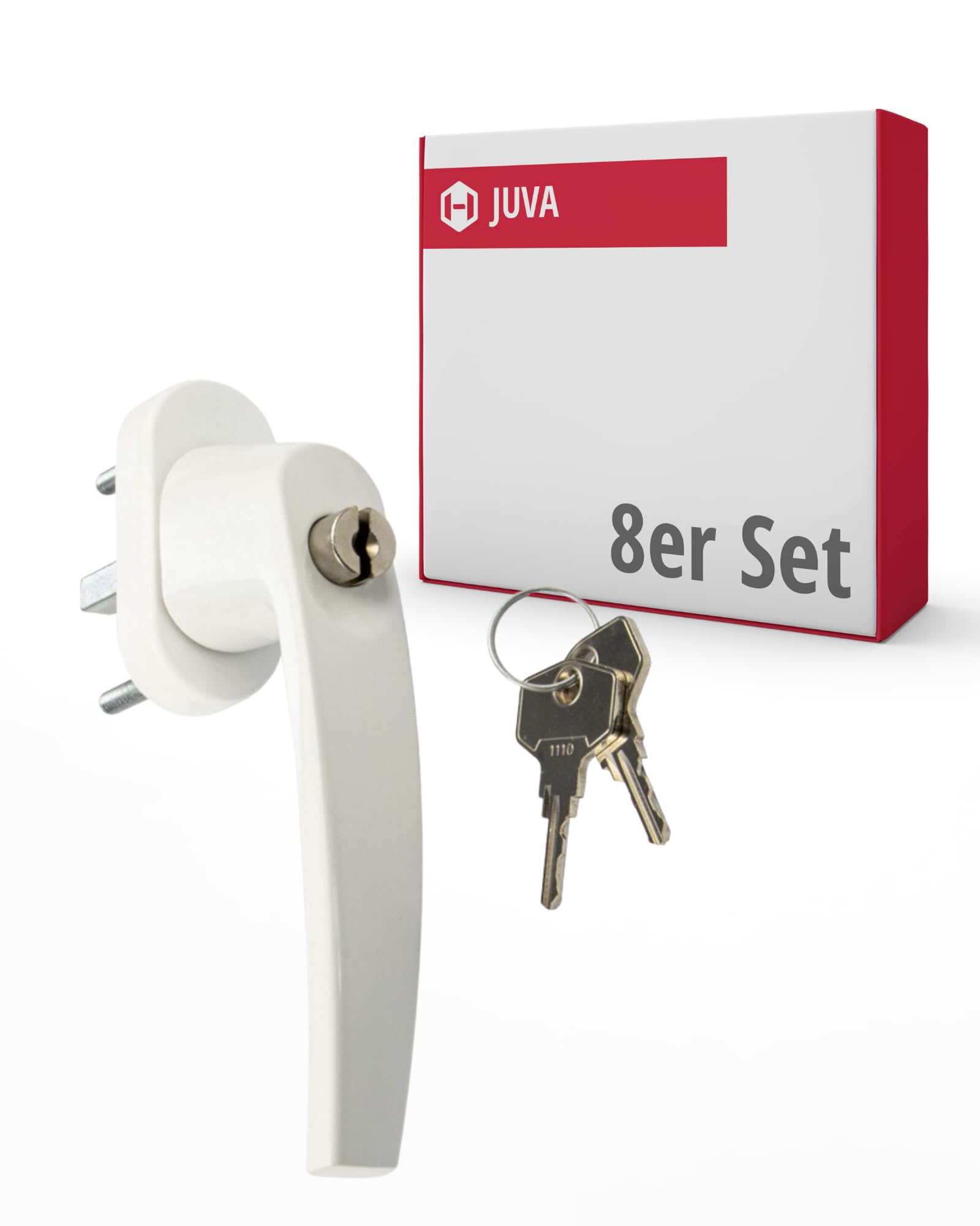 Tiradores de ventana con cerradura JUVA de 8 unidades para evitar caídas infantiles