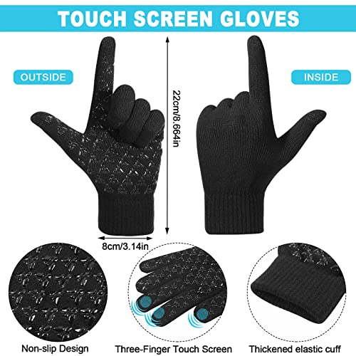 Set de invierno para regalo con gorro forro polar bufanda guantes y calcetines 3