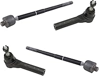 Vista 103 de TRQ Juego de varillas de acoplamiento delanteras interiores y exteriores, 4 piezas, compatibles con Infiniti G35 03-09 Nissan 350Z 2003-2007