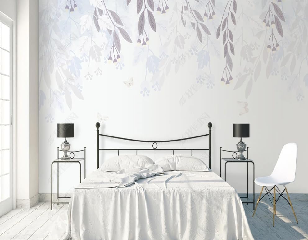 Papier peint intissé feuilles fraîches 400x280 cm pour salon