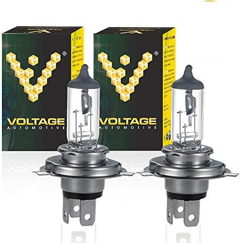 Voltage Automotive 9003 HB2 Light Bulb (Pair) - Standard Replacement For High Beam Low Beam Fog Lights