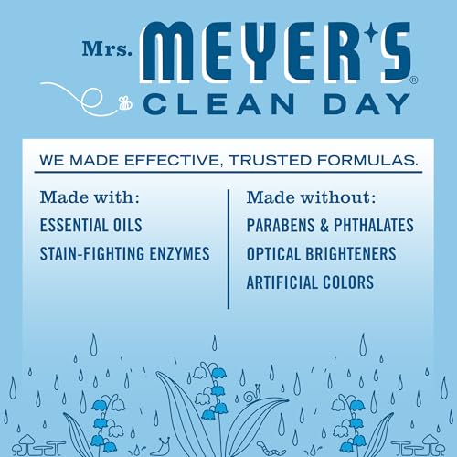 MRS. MEYER'S CLEAN DAY Liquid Laundry Detergent, Biodegradable Formula Infused with Essential Oils, Rain Water, 64 oz - Pack of 2 (128 Loads) - Image 5
