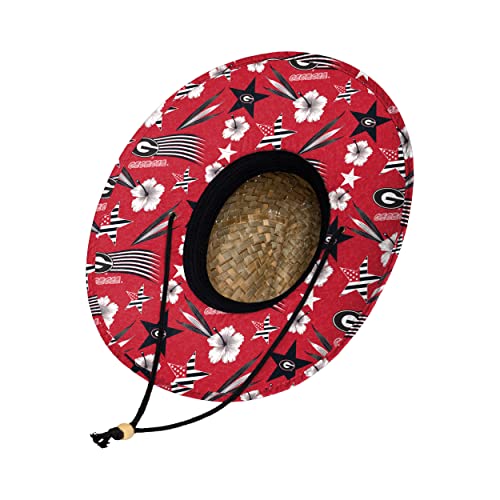 Image of FOCO Georgia Bulldogs NCAA Americana Straw Hat