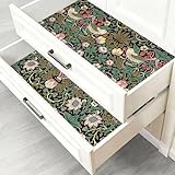 Luvdecor Shelf and Drawer Liner, Self Adhesive Shelf Liner for Kitchen Cabinet, Botanical Contact Paper, Waterproof Refrigerator Countertop Cupboard Liners 17.7 x 78.7 in