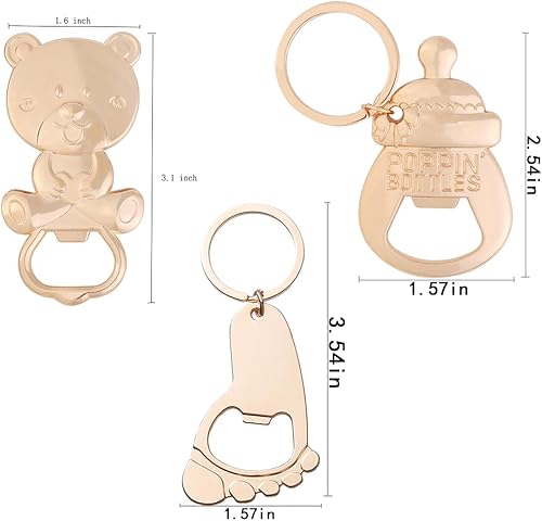Miniatura 2 de 24 piezas de abrebotellas de oso para baby shower, regalos de devolución de baby shower para invitados, suministros de recuerdo de baby shower,