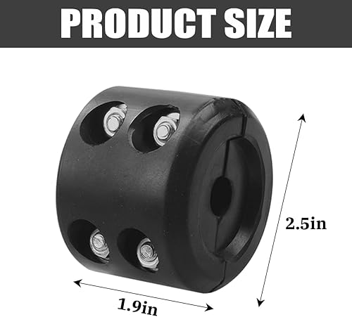 Miniatura 2 de Tapón de goma para cabrestante de automóvil para ATV UTV, línea de tapón de gancho para cuerda sintética, amortiguador de golpes con tornillo y