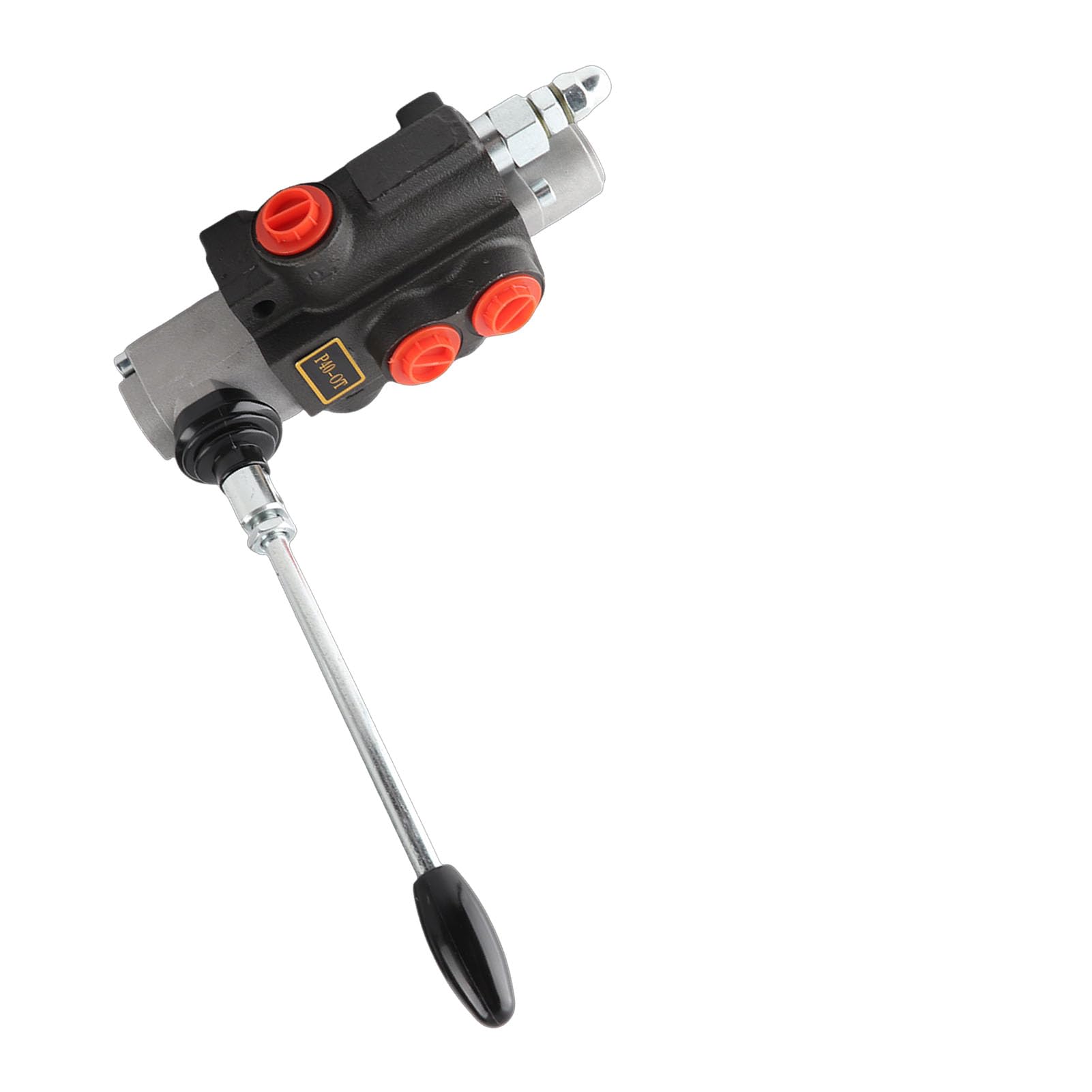 Válvula de Control de Flujo Hidráulico, 1 Carrete de Doble Efecto con Barra de Alivio Ajustable, para Hidráulico de Vehículo Sanitario de Montacargas de Tractor