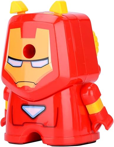 Sluxa Sacapuntas para niños, sacapuntas de mano Capitán América para niños, los mejores juguetes de regalo para estudiantes que enseñan, sacapuntas