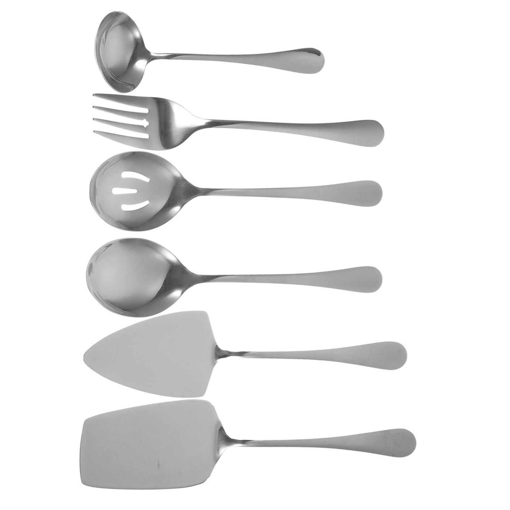 Cabilock Edelstahl Tortenheber Servierbesteck für Kuchen und Desserts Silber Robust und Sicher für Bäckerei und Feiern