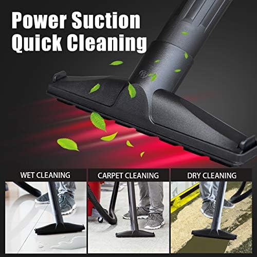 Vacmaster Red Edition VJF607PF 1101 Portable Wet Dry Shop Vacuum 6 Gallon 3 Peak HP 1-1/2 inch Hose