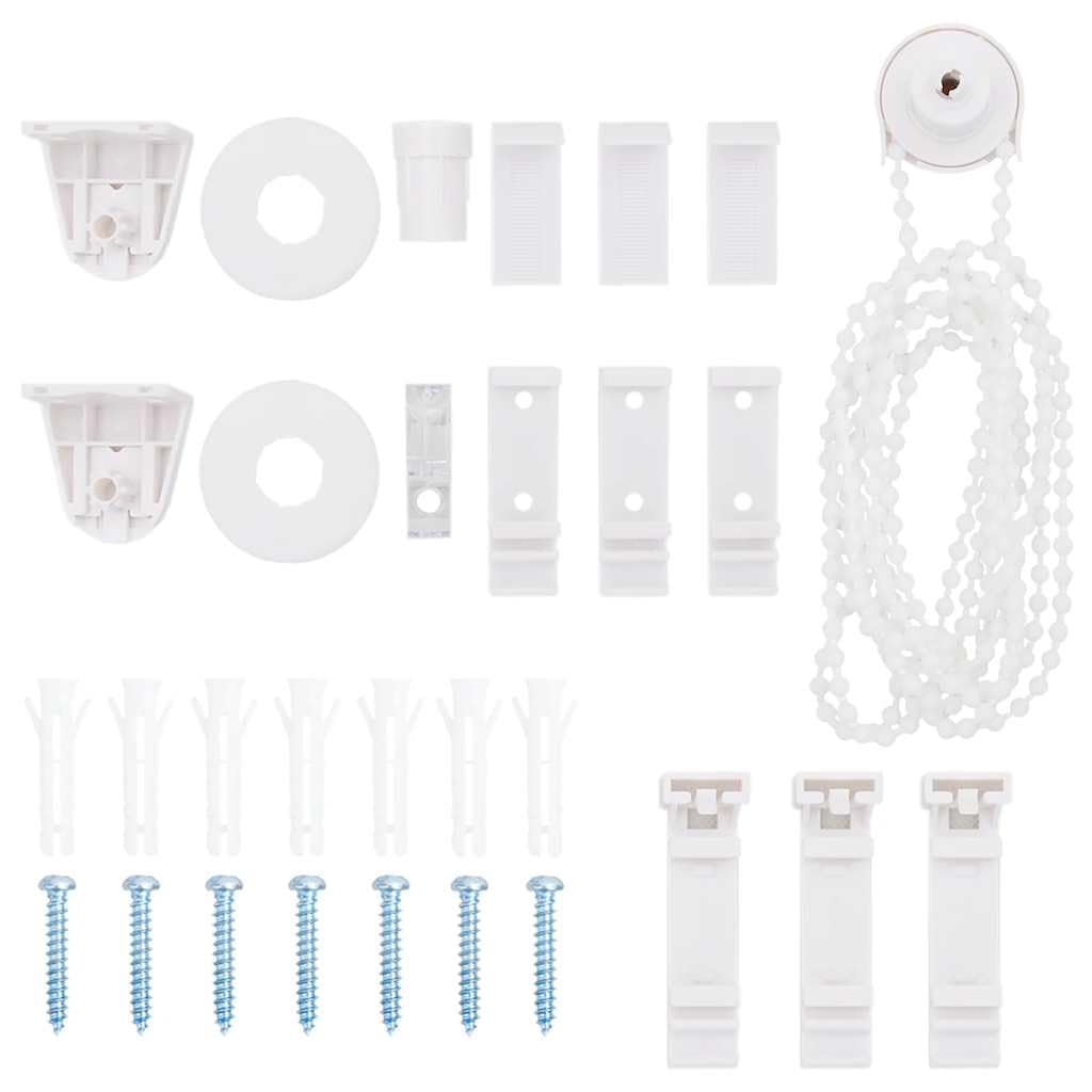 vidaXL 30 Piece Roller Blind Fittings 18 mm, roller blind bracket, roller blind fitting, replacement roller blind fitting, fitting for roller blind