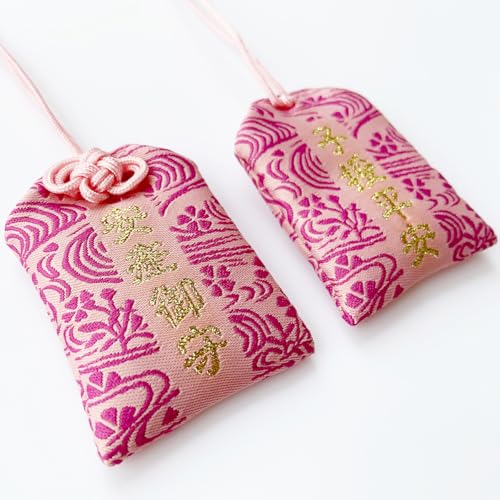 Image of Handmade Traditional Japanese Omamori Blessing Lucky Amulet for Pregnancy Safety Hanging Fortune Bag Gifts for Women Men