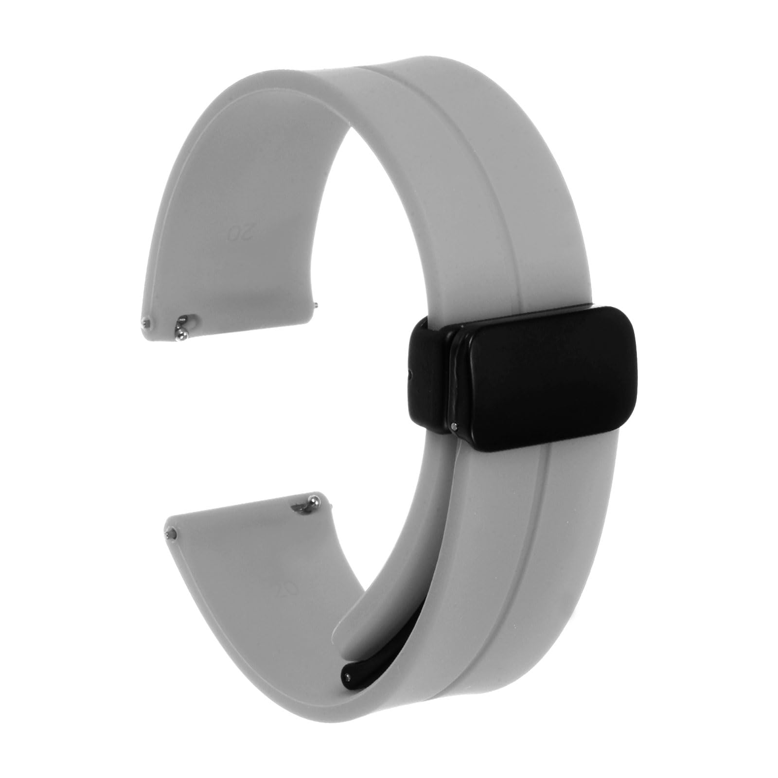 QUARKZMAN Magnetisches Silikon Uhrenarmband 20mm Schnellvers