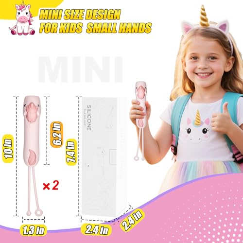 Image of Rechargeable Kid's Flashlight, LED Kid Flashlight for Boys and Girls, Pink Unicorn for 4-6 Year Old Girls and Boys, Camping and Outdoor Exploration, Birthday Gift (2 Unicorn)