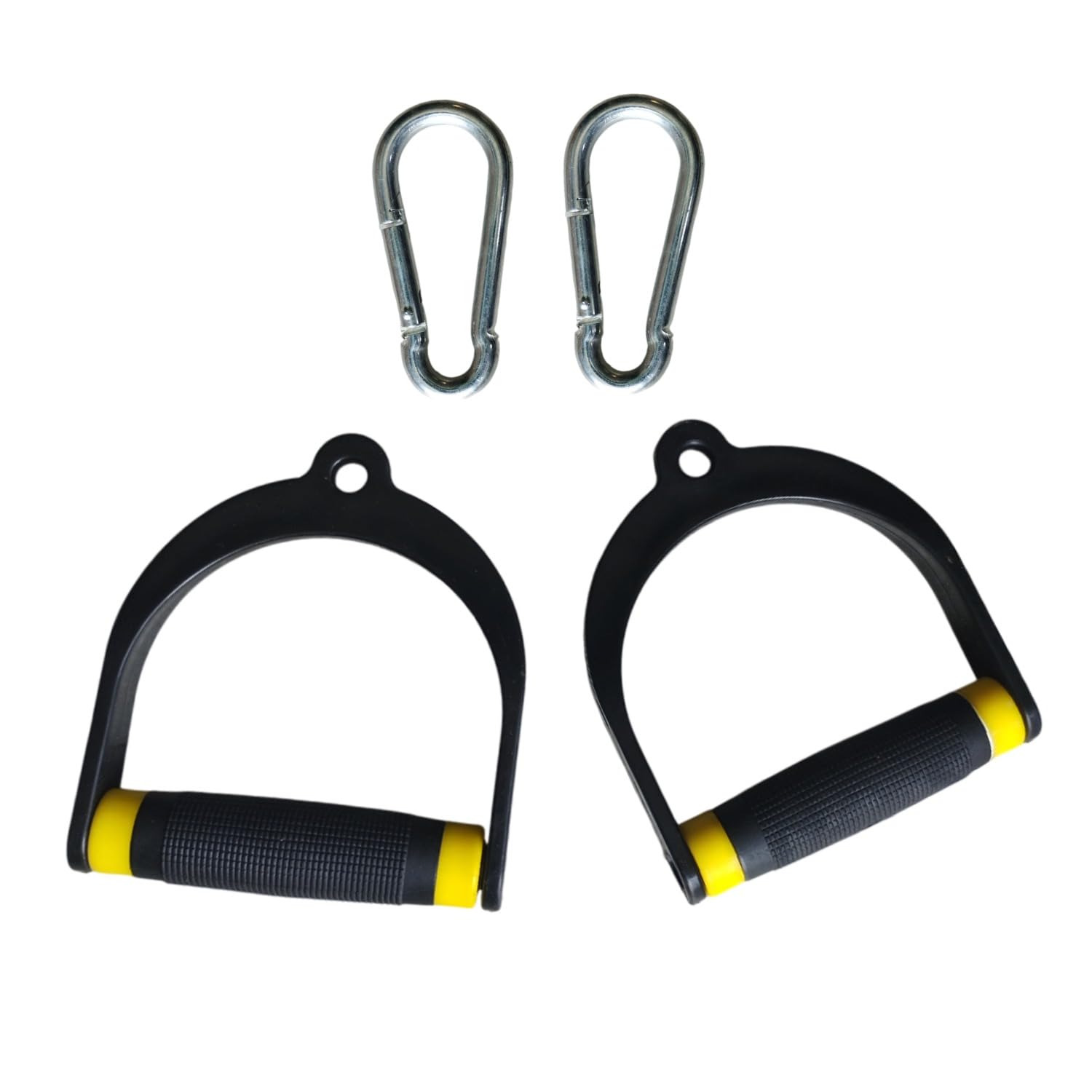 AlanBiu D-Handle with Rubber Hand Grips, Chrome Steel, Commercial