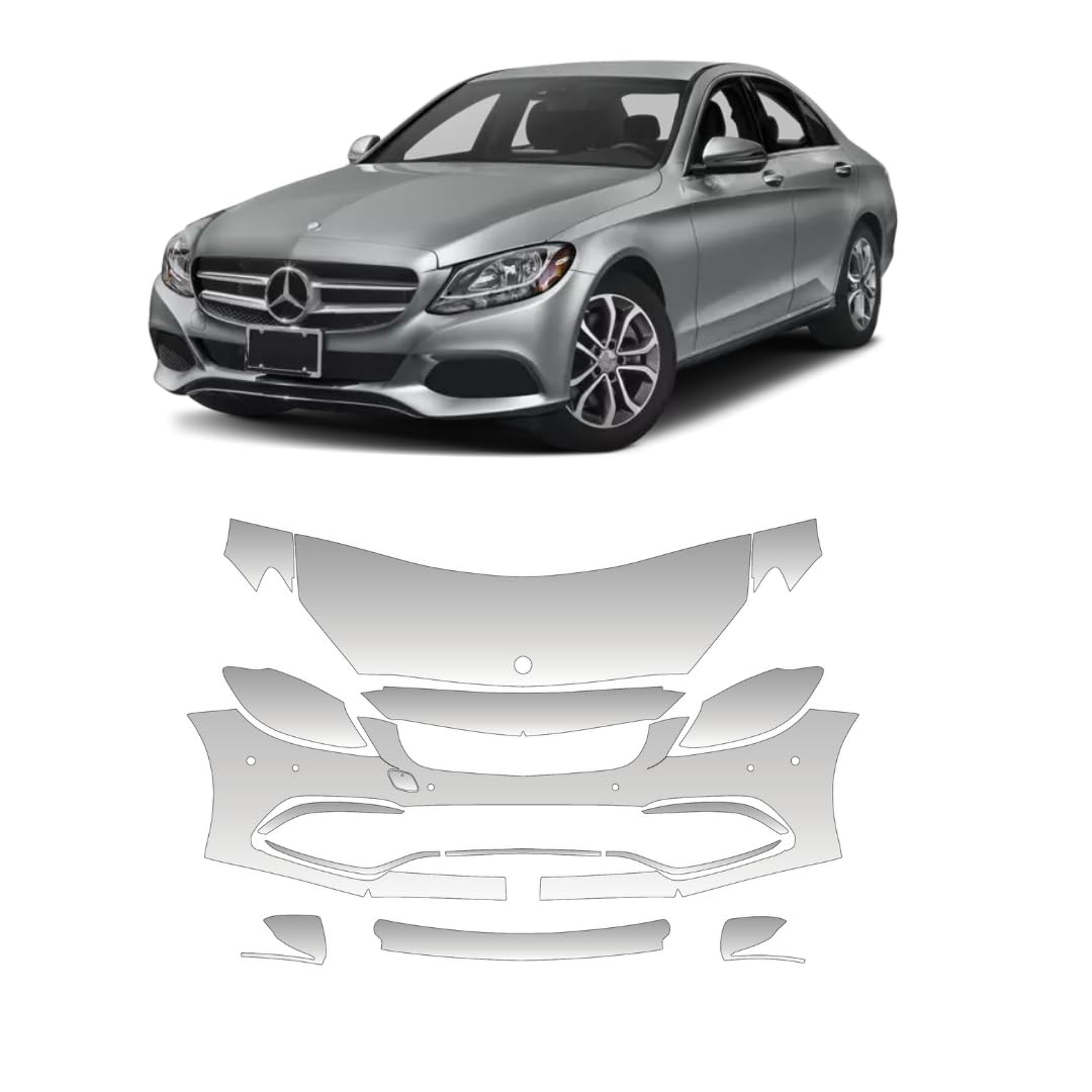 PPF Vinyl / Vinyl Protector / Pre-Cut PPF STAR SAM Car Szablony Kompatybilny z Mercedes Benz C Class AMG 63 2015