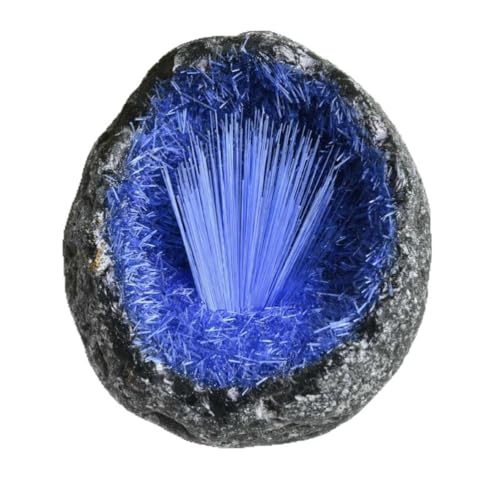 Cristal d'azurite pure et pyromorphite haut de gamme, quartz et goethite de qualité esthétique