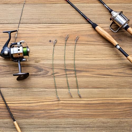 Set de 60 mosquetones de acero para pesca con alambre Abaodam miniatura 5