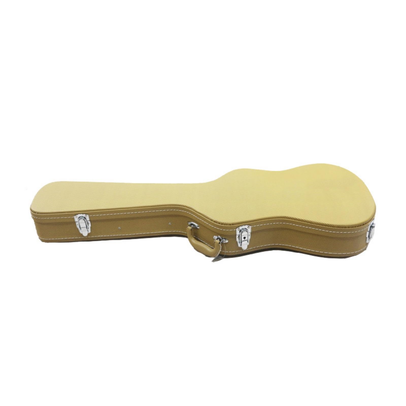 Euche Guitarra Rígida Funda Sellado para Viajes, Amarillo, Amarillo