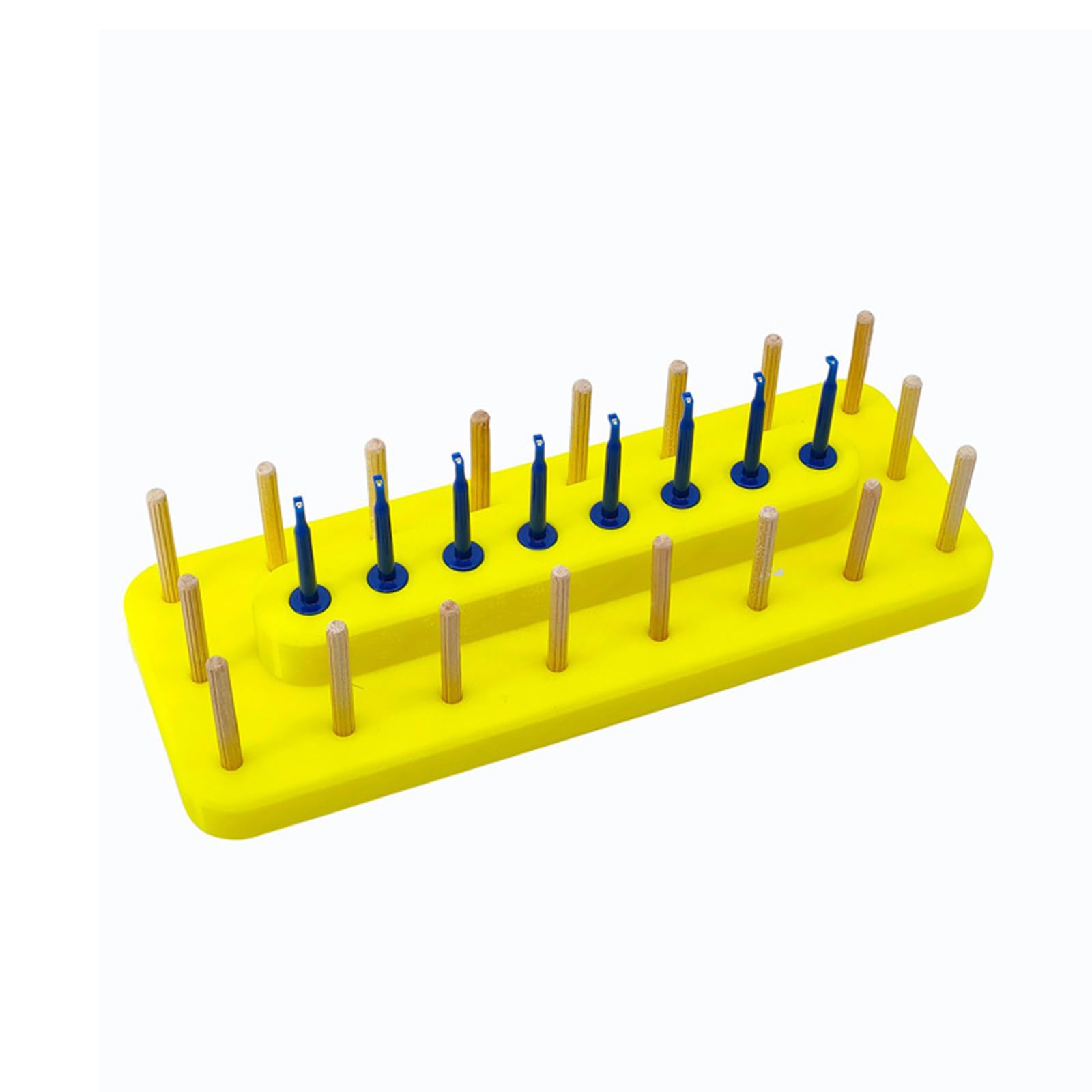 Support de bobine de fil pour un atelier de pêche à la mouche ordonné