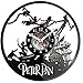 Peter PAN Outlander Orologio da parete in vinile vinile retro orologio grande orologio stile stanza decorazione casa grande regalo per amici Man Vinyl Record Kovides