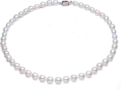 真珠 パール ネックレス 7-7.4mm ホワイト Amazon | [Stjarna] 本真珠 ネックレス レディース ホワイト