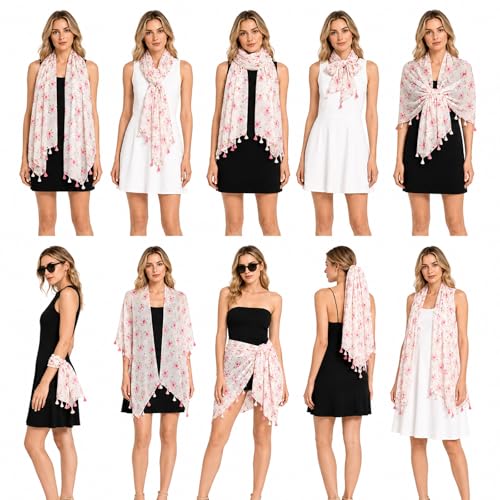 Image of FAIRYGATE Scarves & Shawls for Women Fashion Oversize Blanket Scarf with Fringes XXL Scarf