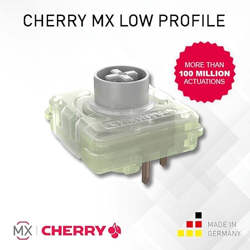 Miniatura 7 de Cherry Teclado mecánico MX 10.0N RGB MX Interruptores de velocidad de perfil bajo, carcasa de aluminio, teclado premium para juegos y trabajo.