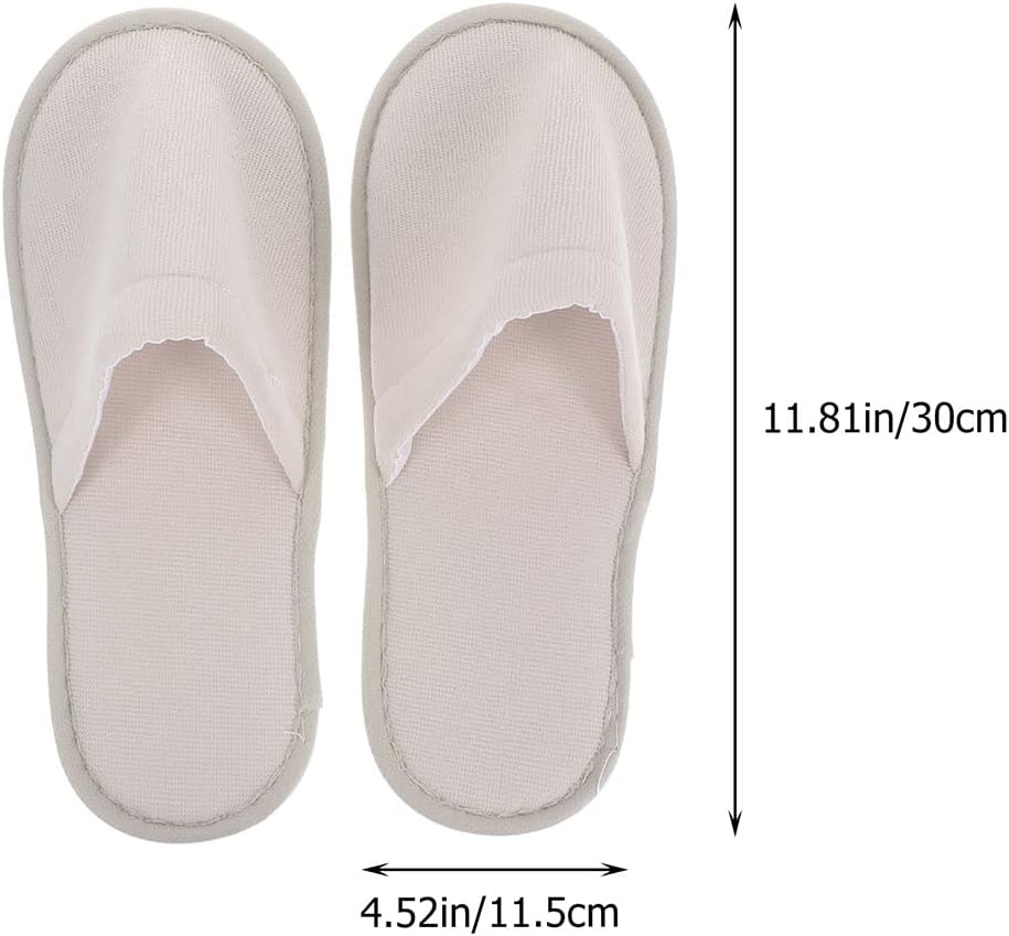 Beavorty 6 Pairs Disposable Slippers Spa Slippers Women Indoor Convenient Simple Guest Universal Hotel Home Travel