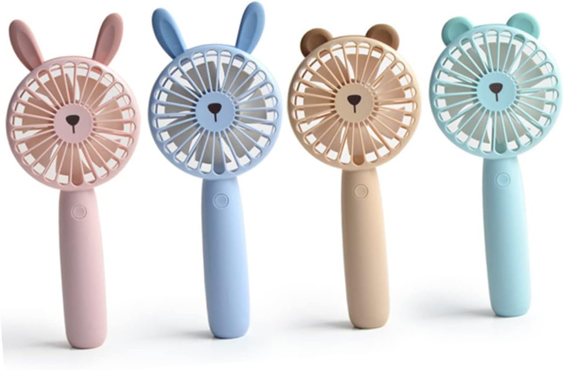 Hand Held Fans 1pc Handheld Shape for Rechargeable Portable Compact Design Girls Size USB Fan Mini Usb Fans fan (Color : Beige, Size : 22.5X8.6CM)