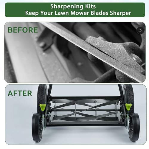 Image of Reel Lawn Mower Sharpening Kit - SK-1 Manual Lawn Mower Blade Sharpener - Precision Sharpening Crank Tool for American Lawn Mower, Great States, Earthwise, Easy-to-Use & Durable Design