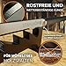 STAHLKÖNIG® Holzspalter Manuell | Rostfrei und langlebig durch galvanisierte Klinge | Anzündholz Spalter mit 40cm Griff für müheloses Spalten