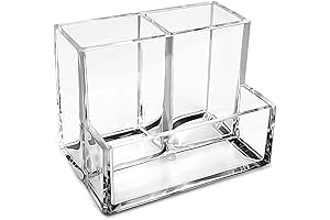 Acrylic Desk Organizer, A Clear Solution for Your Pen and Brush Storage Needs (kidepoch)