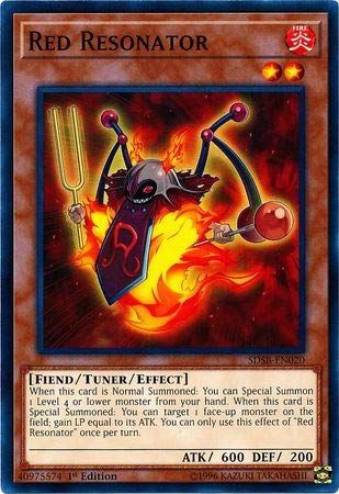 Amazon.com: Yu-Gi-Oh! - Red Resonator - SDSB-EN020 - Common - 1st Edition