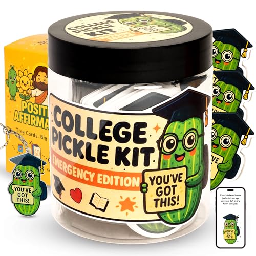 KINGDUHU Back to School Pickle Gift – Funny Pickles Jar for Teacher, Unique Gift Idea for Women, Men, Staff or Coworkers, Cute First Day of School or Classroom Appreciation Gifts