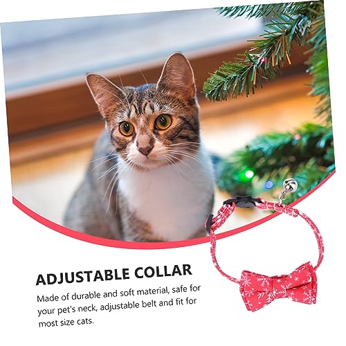 Collares para gatos con cascabel navideño que evitan enganches 4