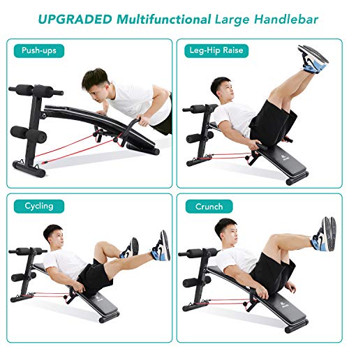 Sit Up Bench Workout Ab Exercise For Home Gym, MaxKare Multifunctional Bench Press Recline Adjustable